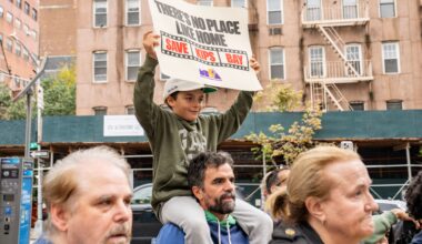 Protestors rally around AMC Kips Bay movie theater