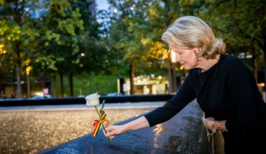 Queen Mathilde Tears Up at 9/11 Memorial in New York
