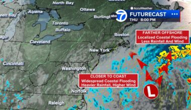 Nor'easter threatens Jersey Shore, Long Island with flooding