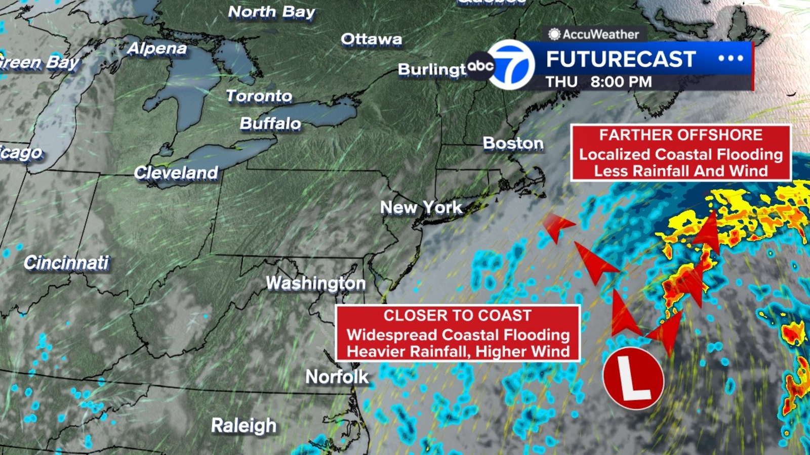Nor'easter threatens Jersey Shore, Long Island with flooding