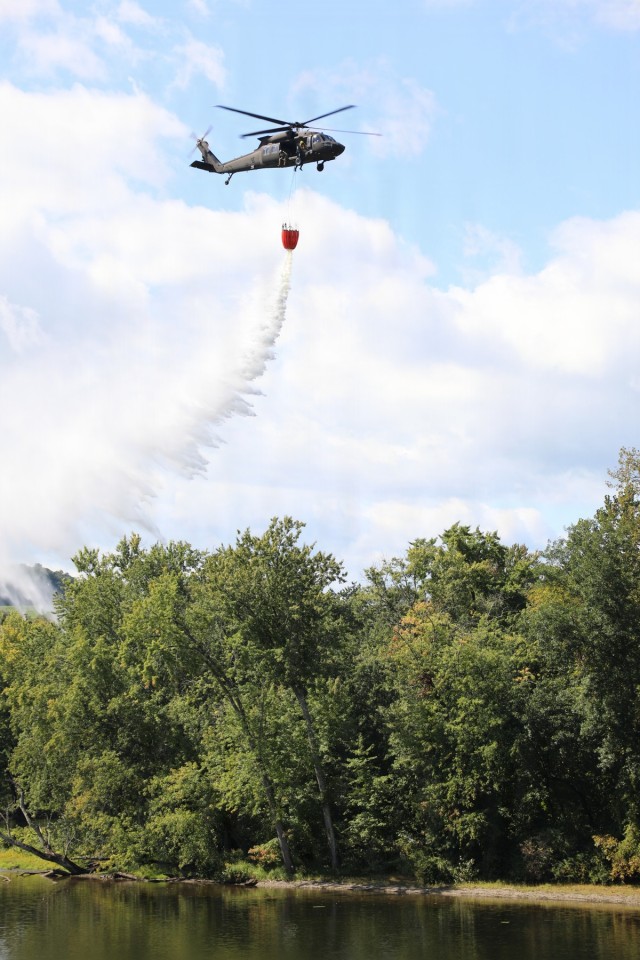 NY Army Guard aviators team up with Forest Rangers for aerial firefighting drills