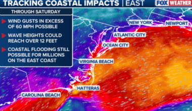 When is the nor'easter expected to hit NYC?