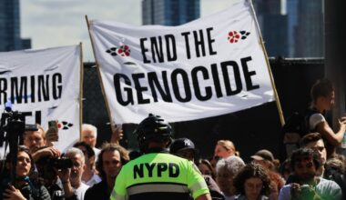 New Yorkers Lined the Streets Against Benjamin Netanyahu’s Visit – Mother Jones