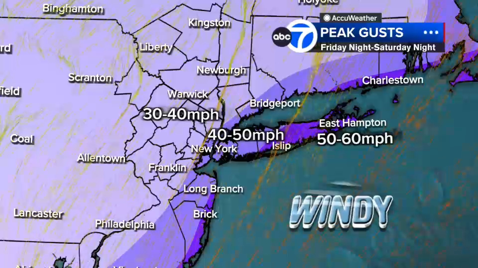 noreaster wind nyc nj long island
