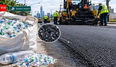 In 2022, New York City mixed 10,395 pounds of plastic waste into three Staten Island road strips, cutting carbon emissions by 16,128.2 pounds in the pilot |