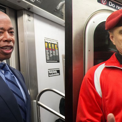 Curtis Sliwa, on Eric Adams, on the train