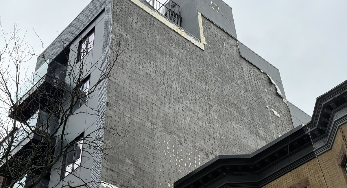Brooklyn residents displaced after facade falls off neighboring building amid nor'easter