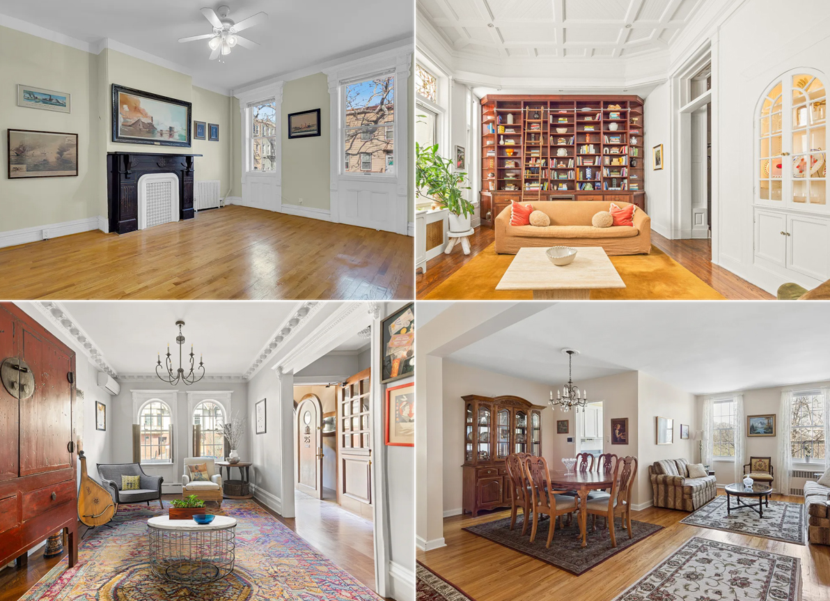 brooklyn listings - collage of brooklyn interiors