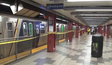 Man killed after bag gets caught in subway train doors
