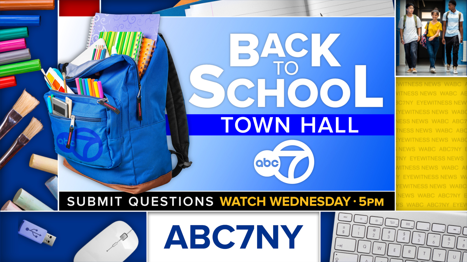 WABC-TV Back to School Town Hall live with NYC Schools Chancellor Kamar H. Samuels and educators