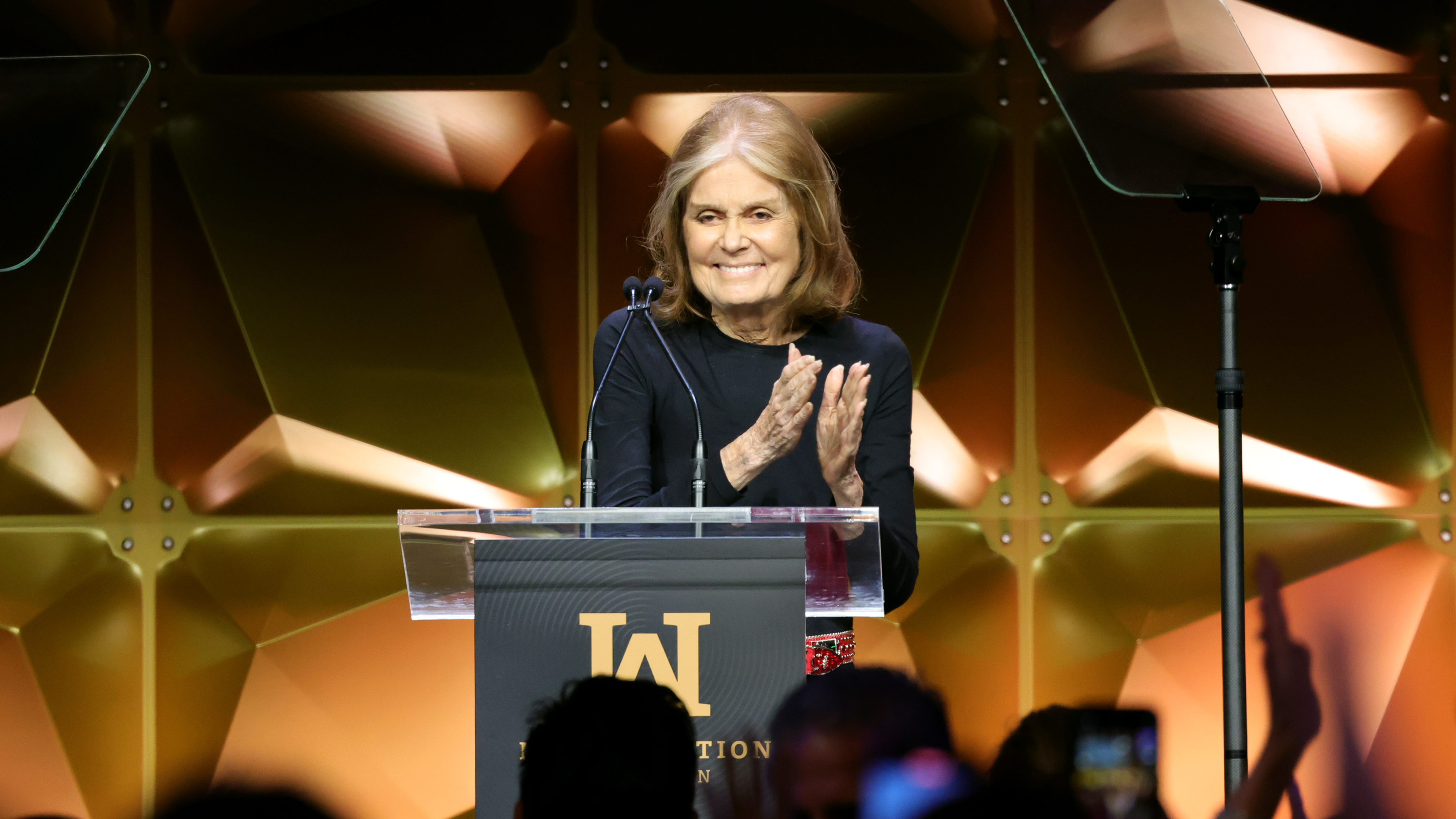 Founding Mother, Ms. Foundation Gloria Steinem speaks onstage during the Ms. Foundation Women of Vision Awards: Celebrating Generations of Progress & Power at Ziegfeld Ballroom on May 16, 2023 in New York City.