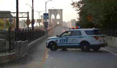 Police fatally shoot apparently emotionally disturbed knife-wielding man on Brooklyn Bridge after confrontation: NYPD