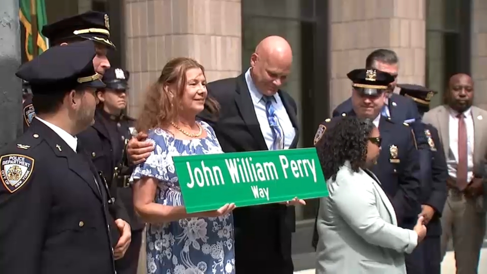 Madison Avenue and 101st Street renamed for NYPD Officer John Perry, killed on 9/11 on his day off
