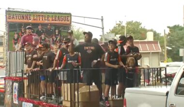 Parade held for Bayonne Little League team