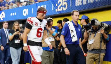 New York Giants quarterback Jaxson Dart out for extended period, sources say