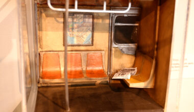 As their last stop nears, NYC's orange subway seats get artsy sendoff