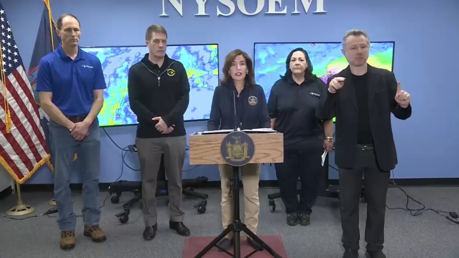 NY Gov. Hochul warns New Yorkers to stay home as storm threatens flooding, power outages