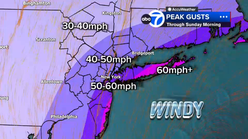 noreaster nyc wind gusts