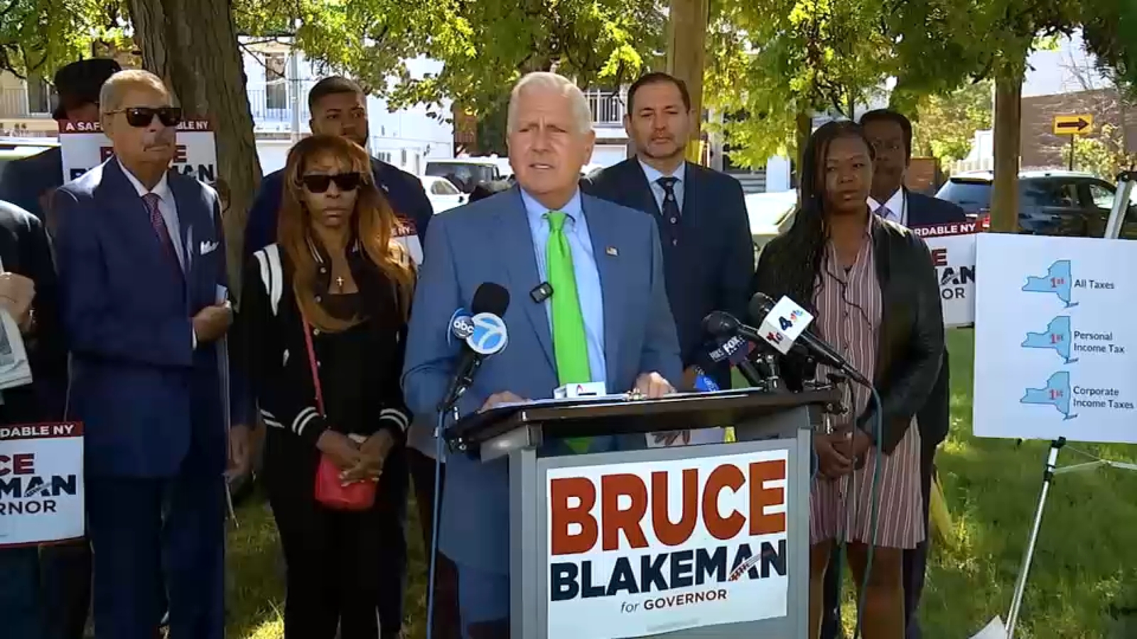 Republican gubernatorial nominee Bruce Blakeman unveils plans to cut New York income tax if elected