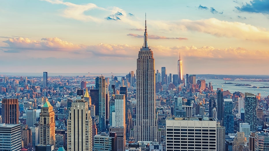 A view of the New York City skyline