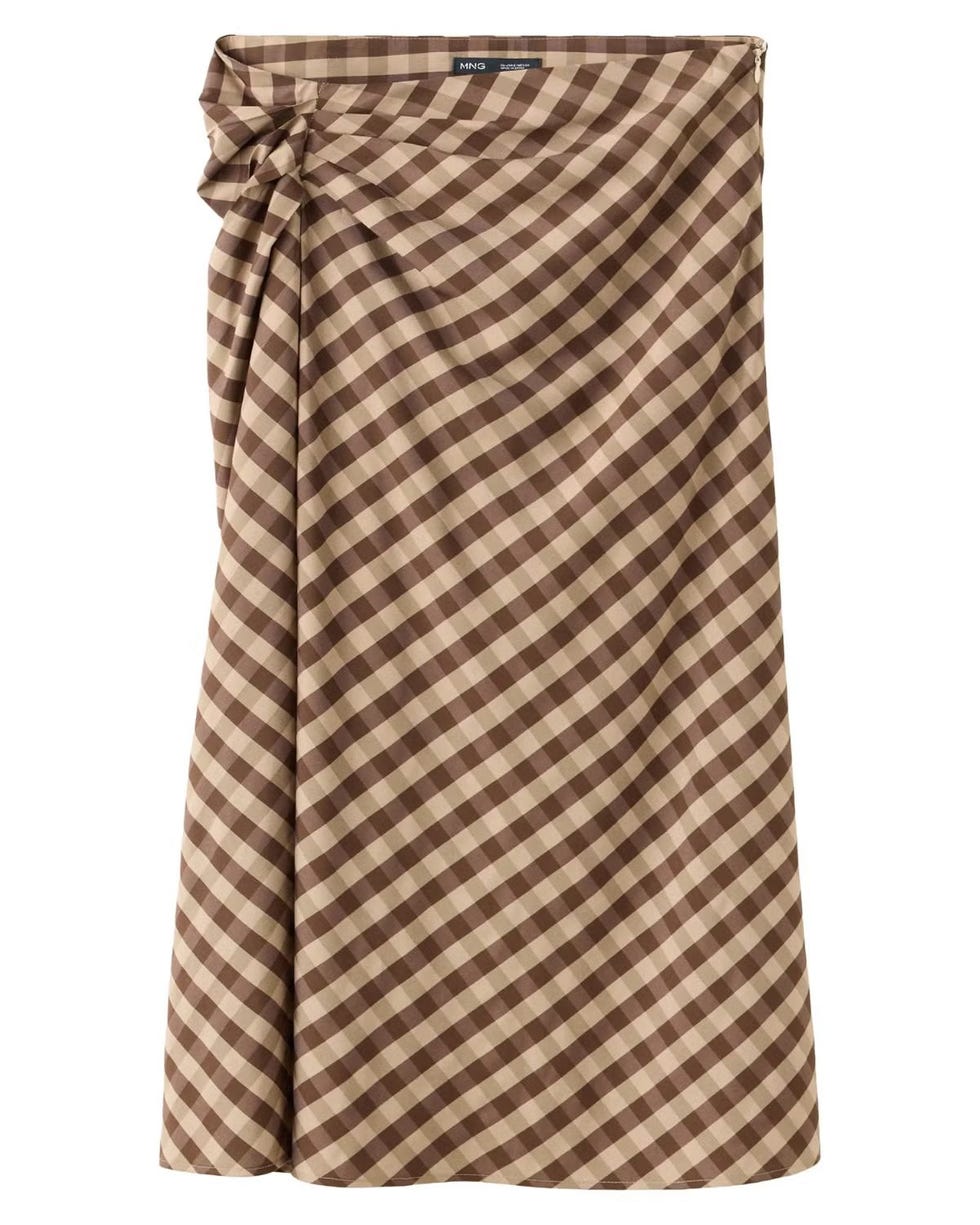 Gingham Midi Skirt