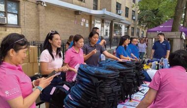 New York City Council Deputy Leader Sandra Ung hosted the 2nd Annual “UNG-believable” Back-to-School Block Party on Friday, September 4, bringing together hundreds of families, stu­dents, educators, community organizations, and local businesses to celebrate the end of summer and help children prepare for the new school year. The CAIPA Foundation gave away 300 backpacks over the course of the afternoon.