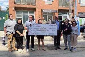 During the event, Deputy Leader Sandra Ung announced a $400,000 allocation she was able to secure in this year’s budget for technology upgrades at her alma mater, JHS 189. Also in attendance was District Attorney Melinda Katz.