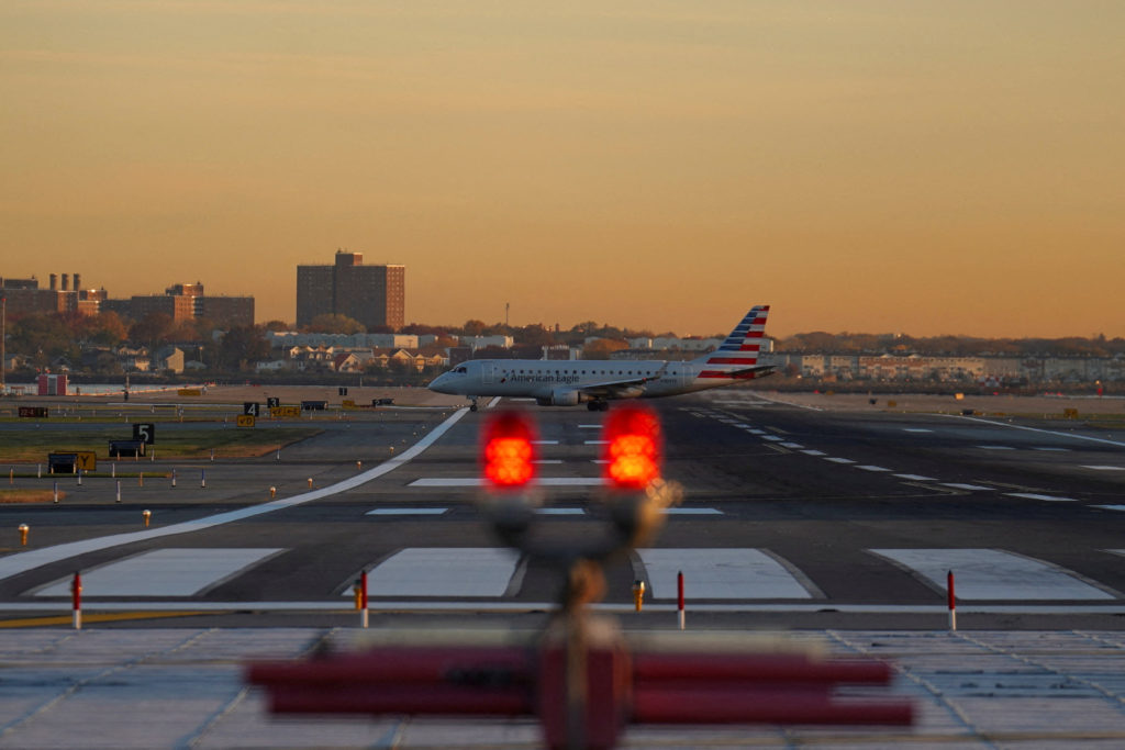 FILE PHOTO: New York's Laguardia Airport amid the U.S. government shutdown