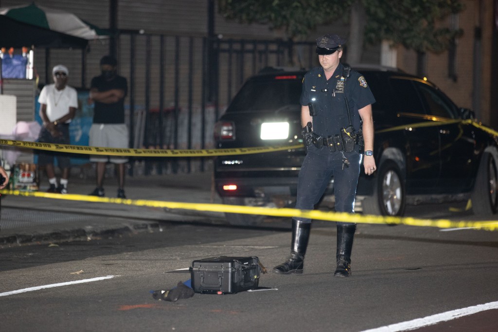 police investigate a scene