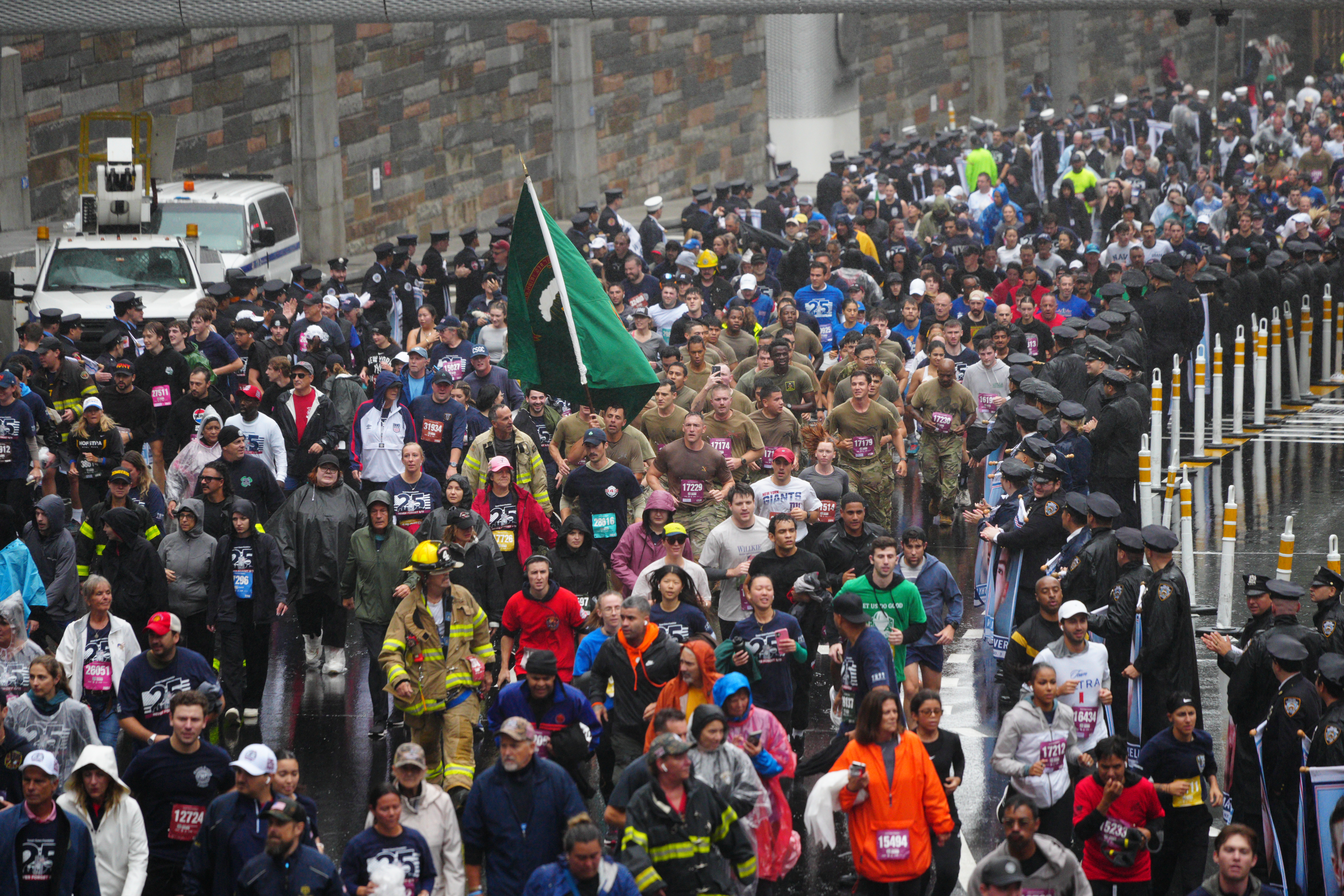 Participants in the 25th annual Tunnel to Towers NYC 5K Run & Walk.
