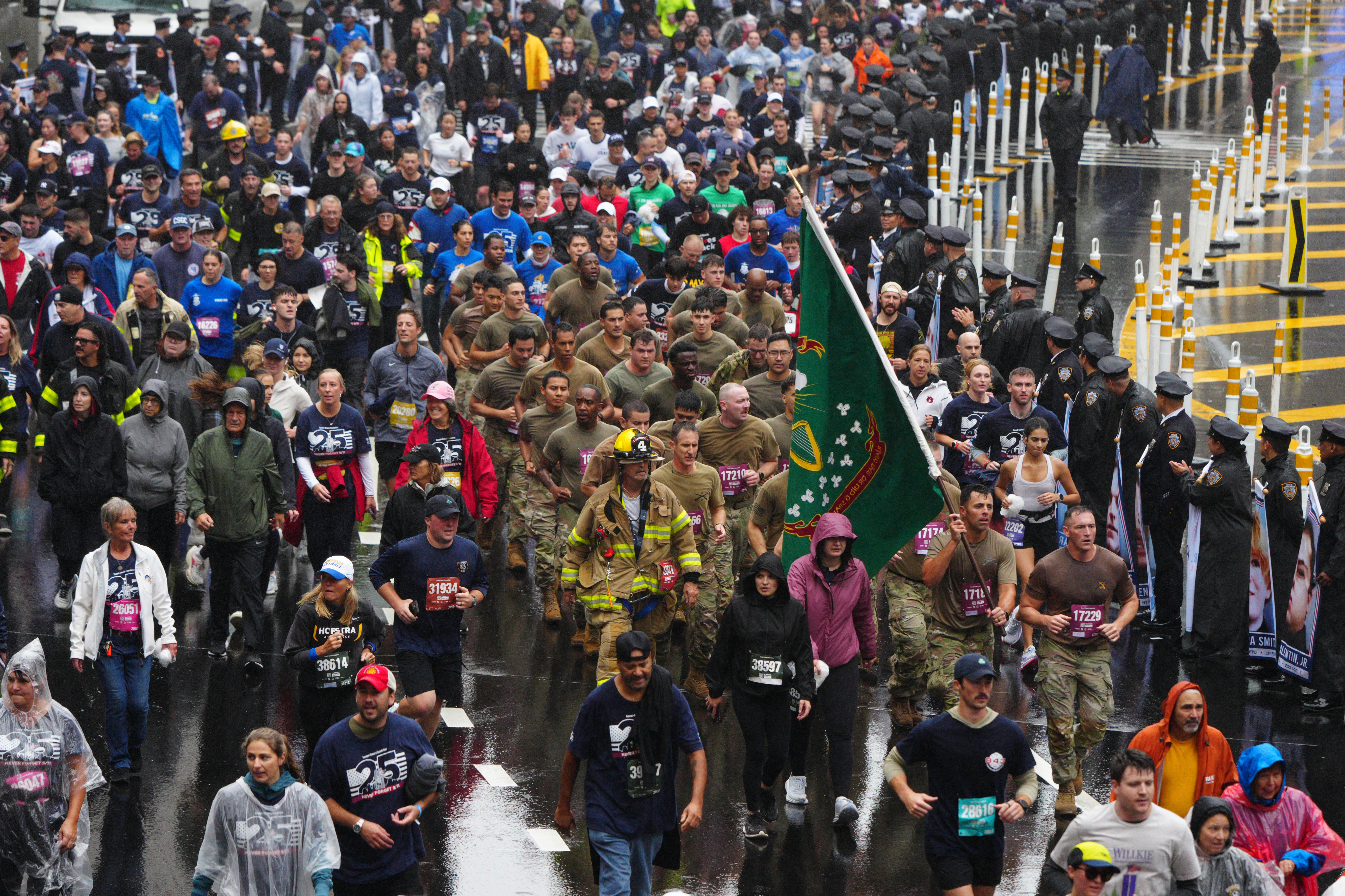 People participate in the 25th annual Tunnel to Towers NYC 5K Run & Walk.