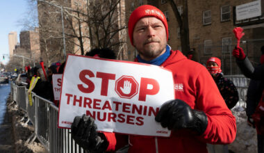 A new contract covering nurses at NewYork-Presbyterian Brooklyn includes safe staffing standards language intended to speed up the grievance process, improvements to weapons detection systems for increased safety, safeguards against artificial intelligence, additional paid time off for nurses who are victims of workplace violence and annual four percent wage increases across the life of the agreement.