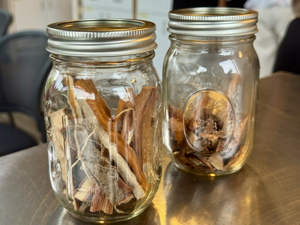 A tangle of tree bark and cinnamon, along with a mix of other ingredients, were handed out in jars &mdash; the base to Mamajuana.