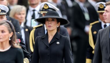 King Frederik and Queen Mary of Denmark attend a private memorial service for the Queen’s late father