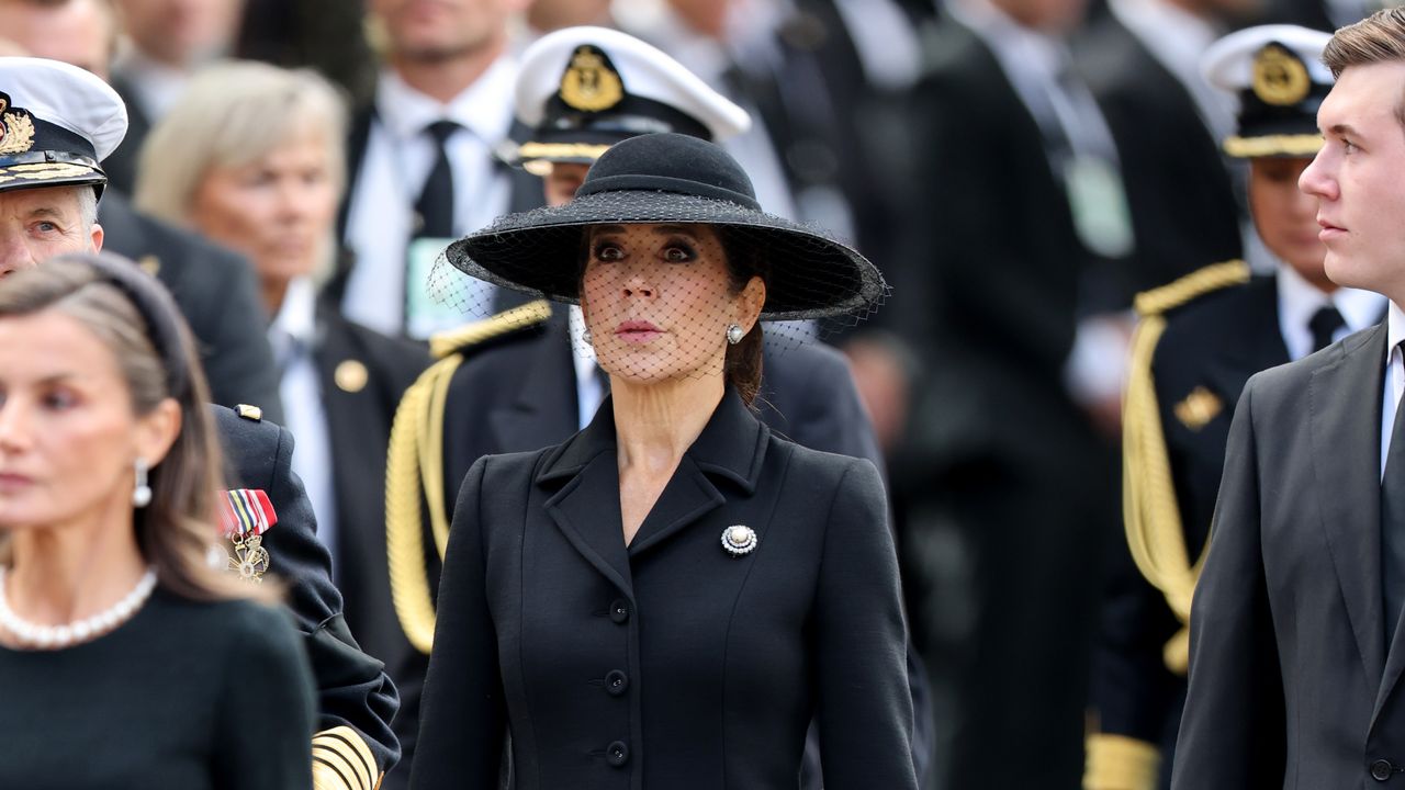King Frederik and Queen Mary of Denmark attend a private memorial service for the Queen’s late father