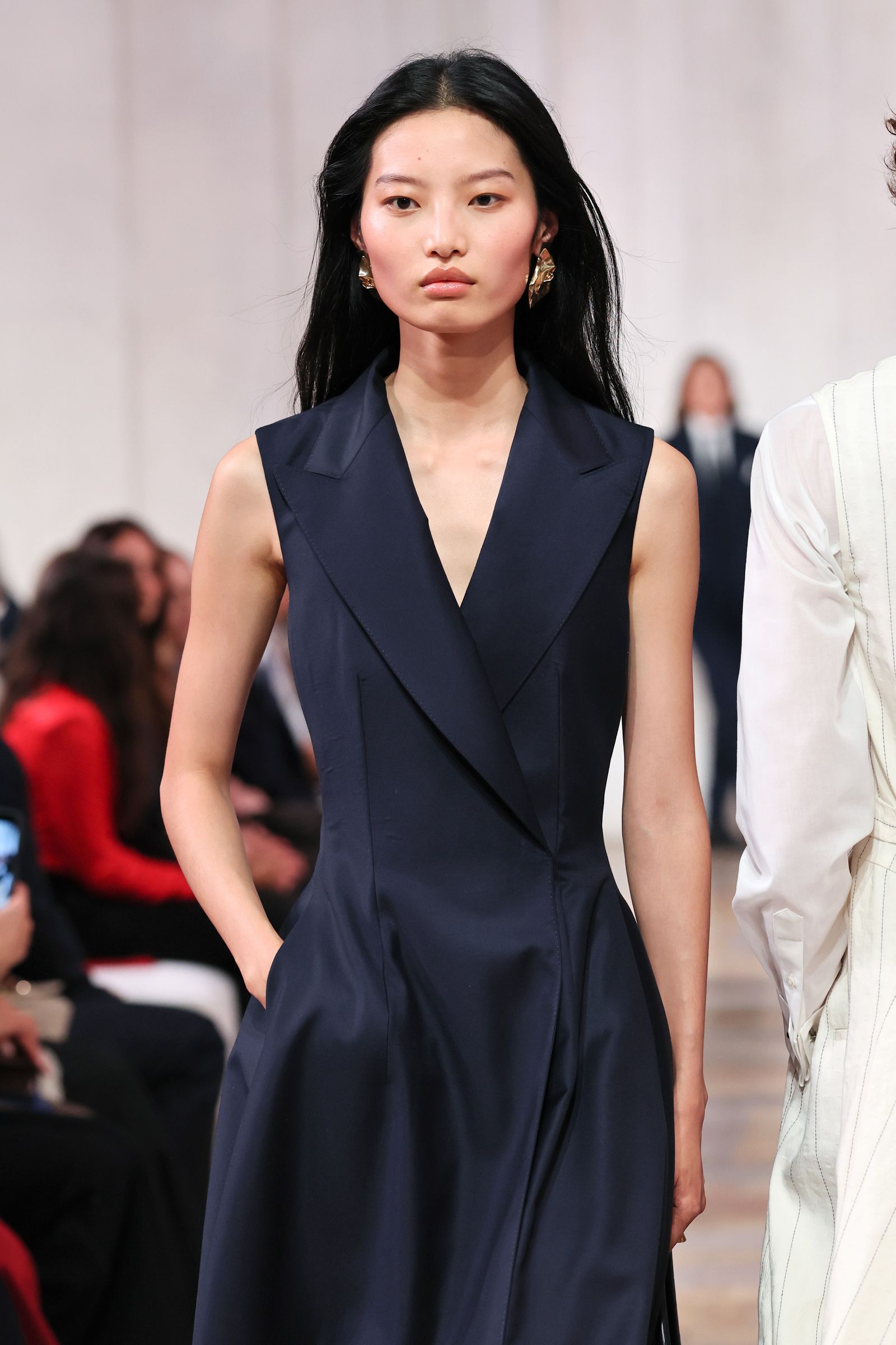 NEW YORK NEW YORK SEPTEMBER 09 A model walks the runway for the Ralph Lauren fashion show during New York Fashion Week...