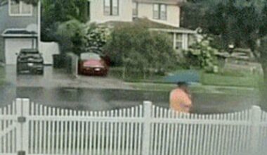Video shows moment New York man is hit by lightning on Staten Island — and survives