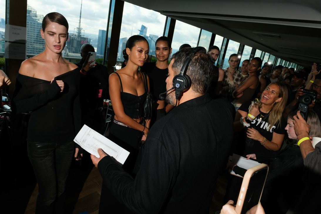 Sergio Hudson's runway show took place on the 65th floor of Rockefeller Center at New York's famed Rainbow Room.