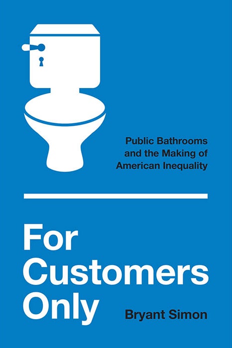 The cover of the book has a toilet on it. 