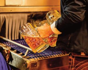 Oktoberfest is the world’s largest folk festival, pro­viding a wonderful pretext to drink cold beer in large steins and wear lederhosen!