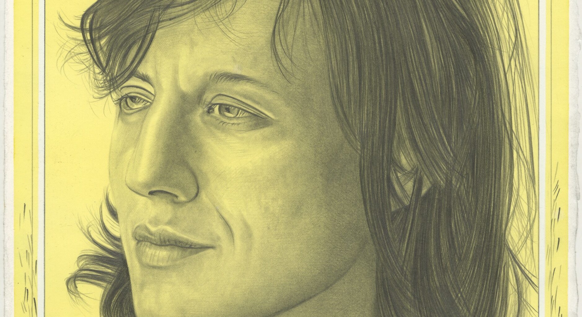 Portrait of Tala Madani, pencil on paper by Phong H. Bui.