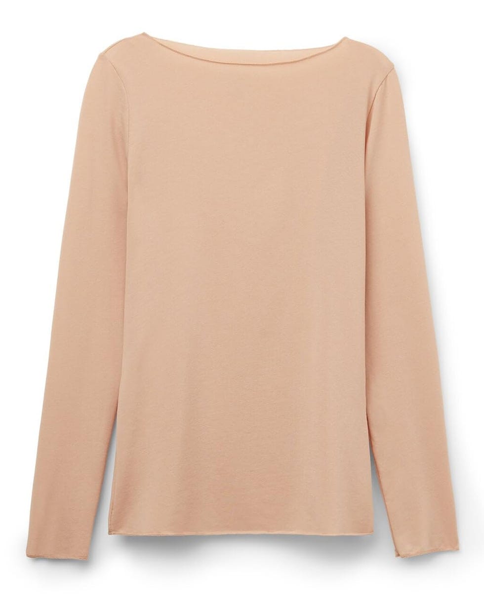 Ultralight Cotton Bateau Neck Top