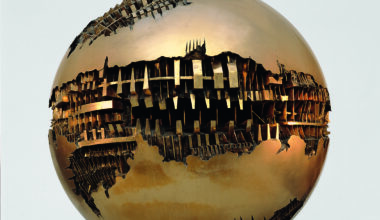 Arnaldo Pomodoro, Sfera n. 1, 1963. Bronze, diameter: 47 ¼ inches. Courtesy Fondazione Arnaldo Pomodoro, Milano. Photo: Aurelio Barbareschi.