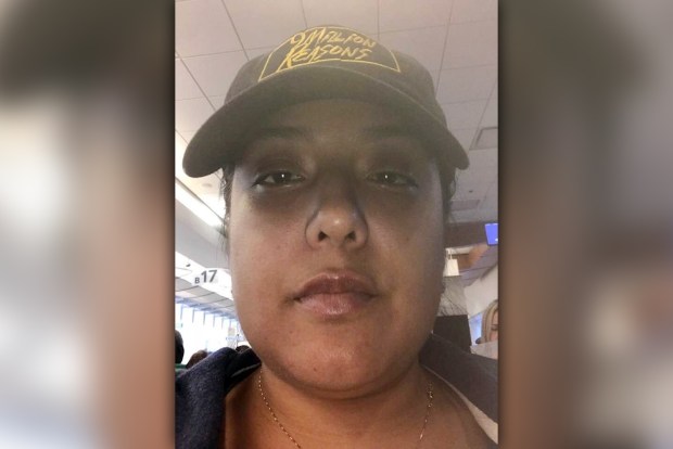 Pamela Cisneros (pictured) was fatally shot by NYPD officers after refusing to drop two knives she was swinging as she approached them in Times Square Monday, Aug. 31, 2026, at Seventh Ave. and W. 43rd St. in Midtown Manhattan.