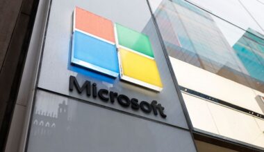 NEW YORK, NEW YORK - APRIL 03: The Microsoft logo is seen at an Experience Center on Fifth Avenue on April 03, 2024 in New York City. A Cyber Safety Review Board, created in 2021 by executive order and led by Homeland Security, released a report that detailed lapses by Microsoft that led to a targeted Chinese hack last year of top U.S. government officials’ email that included the email of Commerce Secretary Gina Raimondo. (Photo by Michael M. Santiago/Getty Images)