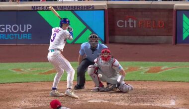 Benge breaks Mets rookie hits record held by Alonso in New York's 10-3 win over Phillies