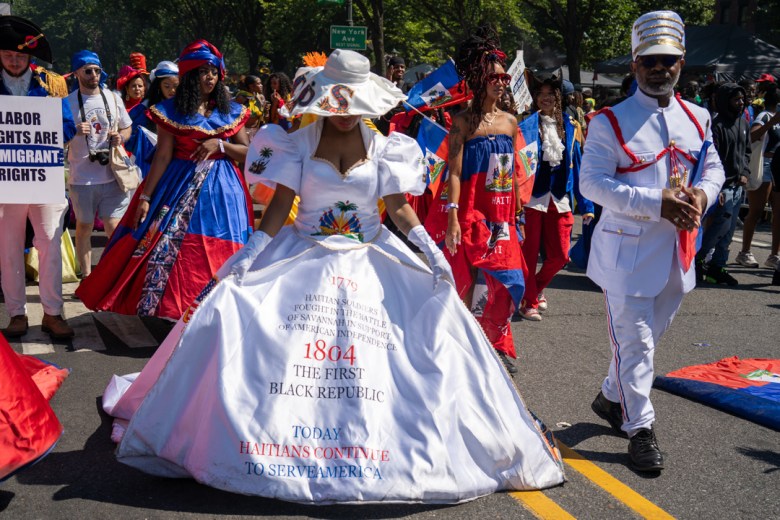 Attendees march during the West Indian Day Parade in Brooklyn, N.Y., Sept. 7, 2026. Photo by Fredner Cayemitte for The Haitian Times.
