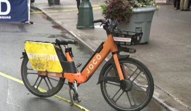 Delivery worker on e-bike killed by dump truck in Midtown Manhattan hit-and-run, NYPD says