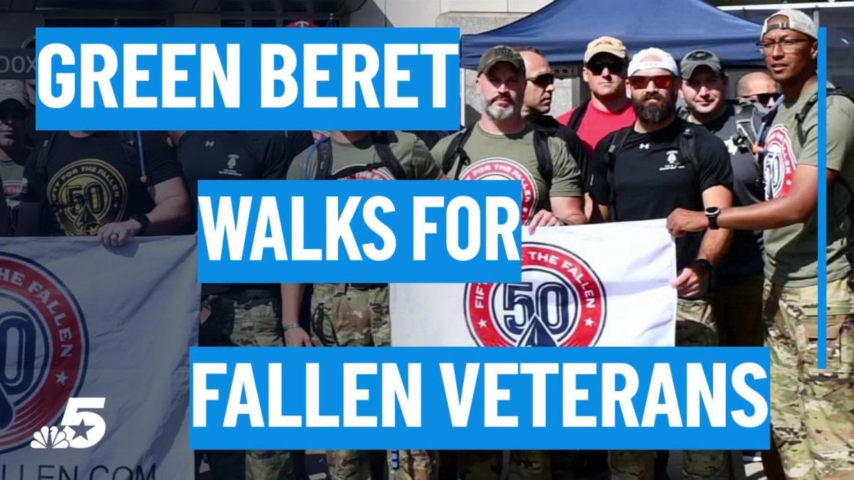 Arlington Green Beret walks 15 miles from Ground Zero through Manhattan – NBC 5 Dallas-Fort Worth