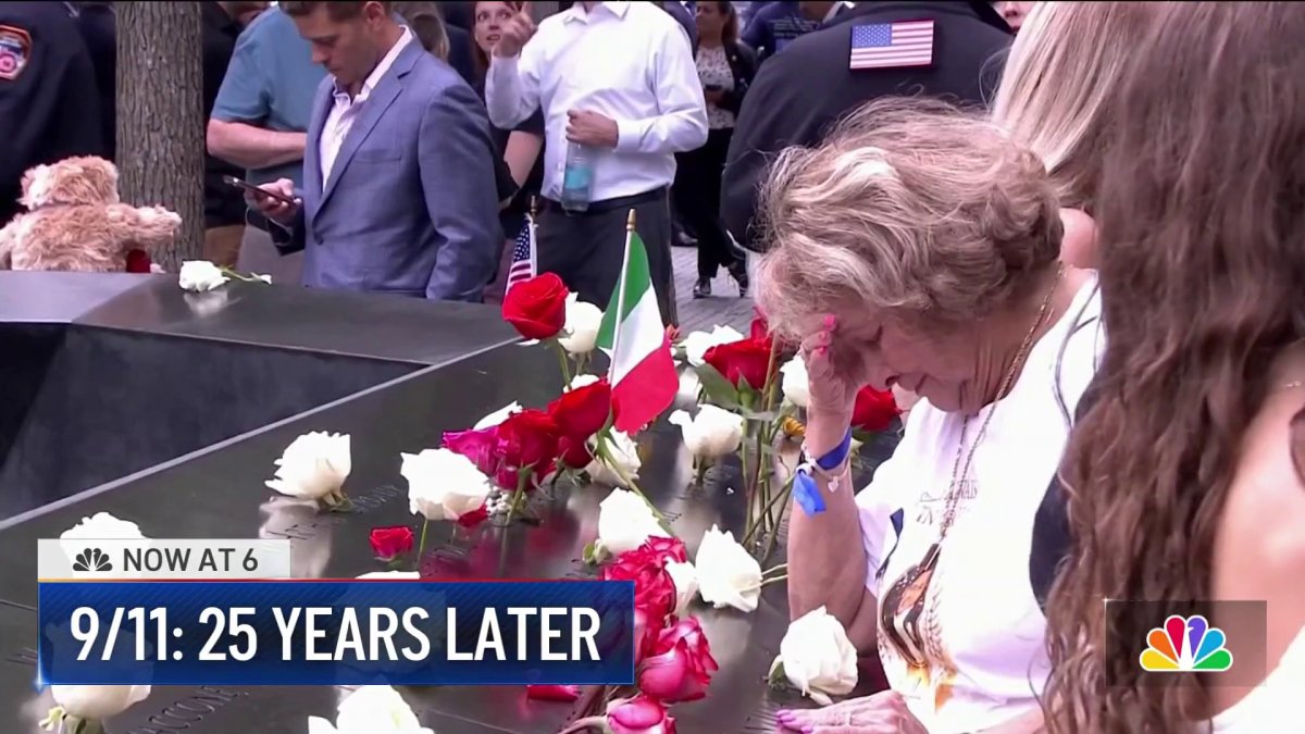 Thousands gather in lower Manhattan to remember and reflect 25 years after 9/11 attack – NBC New York